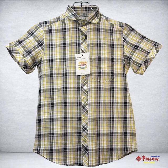 TWILL CHECK HALF SHIRT