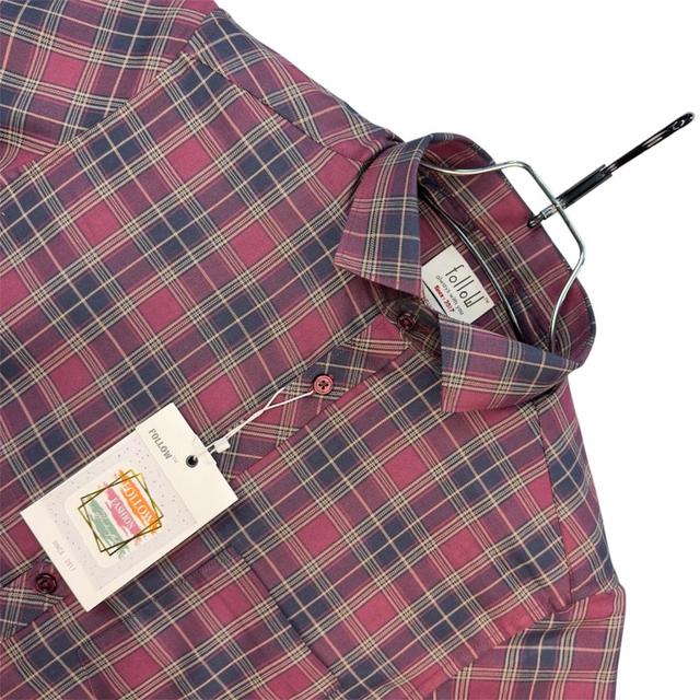 TWILL CHECK HALF SHIRT