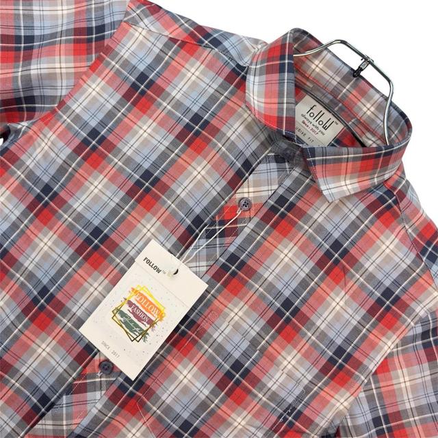 TWILL CHECK HALF SHIRT