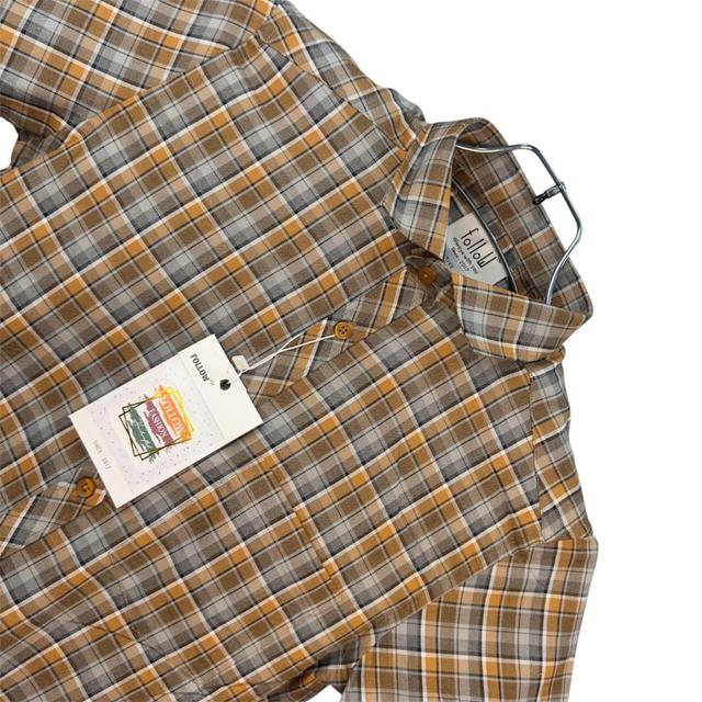 TWILL CHECK HALF SHIRT