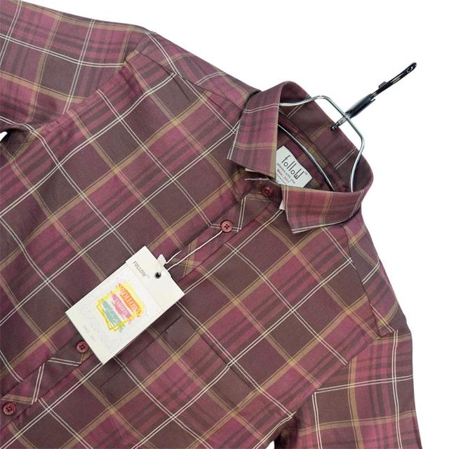TWILL CHECK HALF SHIRT